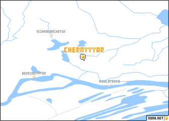 map of Chërnyy Yar