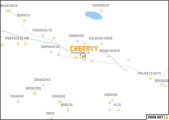 map of Chërnyy