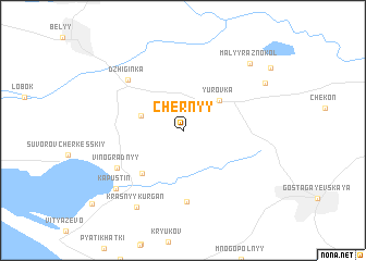 map of Chernyy