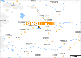 map of Cherokee Bay Park