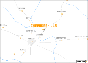 map of Cherokee Hills