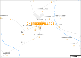 map of Cherokee Village