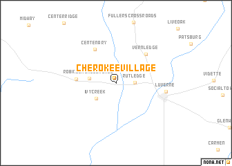 map of Cherokee Village