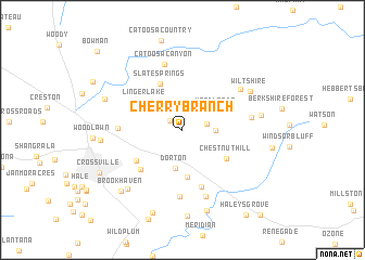 map of Cherry Branch