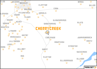 map of Cherry Creek