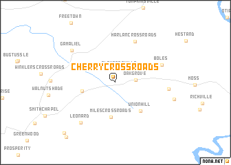 map of Cherry Crossroads