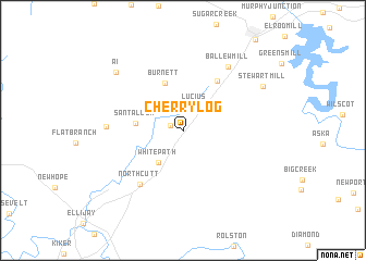 map of Cherry Log