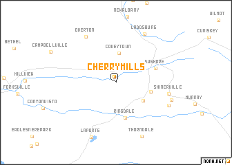 map of Cherry Mills