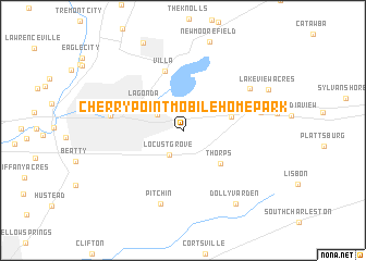 map of Cherry Point Mobile Home Park