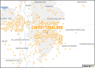 map of Cherry Tree Lane