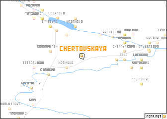 map of Chertovskaya