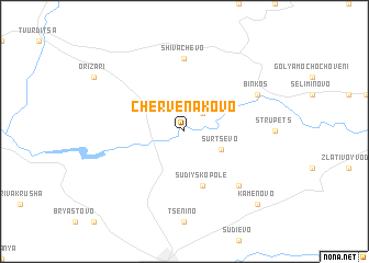 map of Chervenakovo