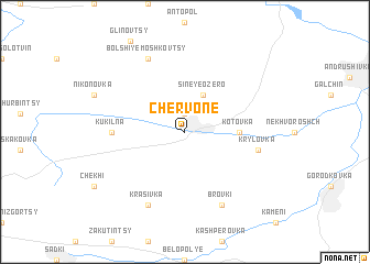 map of Chervone