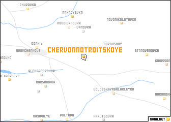 map of Chervonnotroitskoye