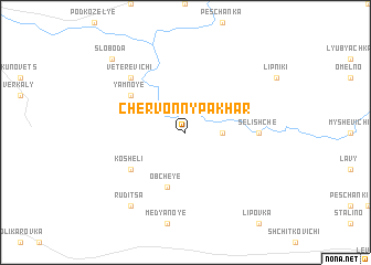 map of Chervonny Pakharʼ