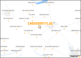 map of Chervonnyy Lug