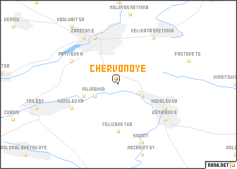 map of Chervonoye