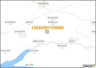 map of Chervonyy Ranok