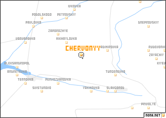 map of Chervonyy
