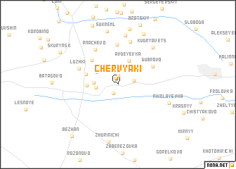 map of Chervyaki