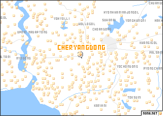 map of Cheryang-dong