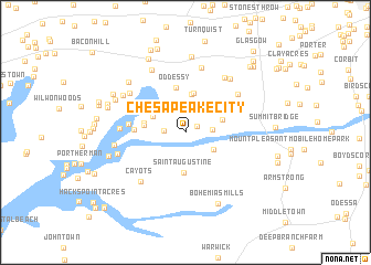 map of Chesapeake City