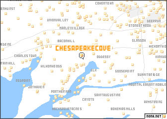 map of Chesapeake Cove