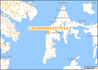 map of Chesapeake Estates