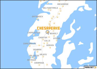 map of Chesapeake