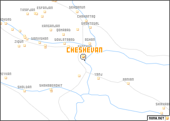 map of Cheshevān