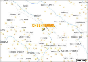 map of Cheshmeh Gol