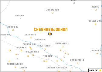 map of Cheshmeh Jowhar