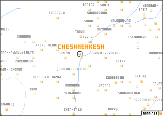 map of Cheshmeh Kesh