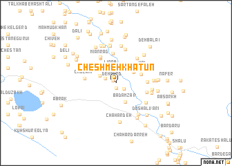 map of Cheshmeh Khātūn