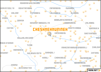 map of Cheshmeh Mūrīneh