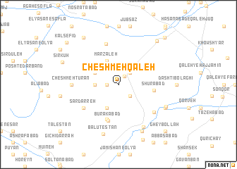 map of Cheshmeh Qal‘eh