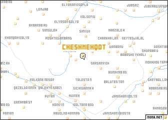 map of Cheshmeh Qoţ