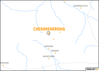 map of Cheshmeh Rashīd