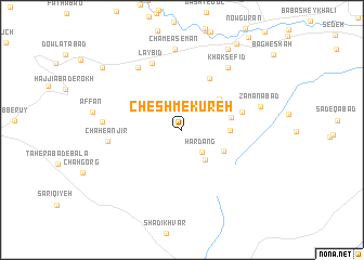 map of Cheshm-e Kūreh