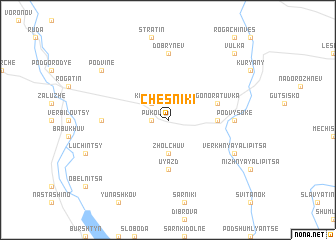 map of Chesniki