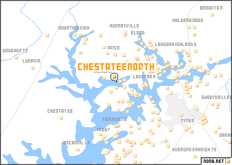 map of Chestatee North