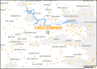 map of Chesterbrook