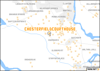 map of Chesterfield Court House