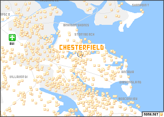map of Chesterfield