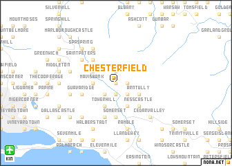 map of Chesterfield