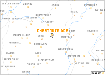 map of Chestnut Ridge