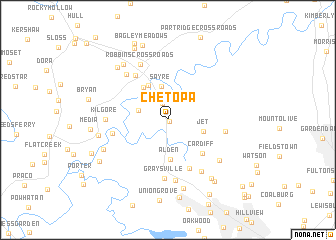 map of Chetopa