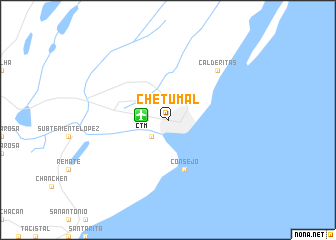 map of Chetumal