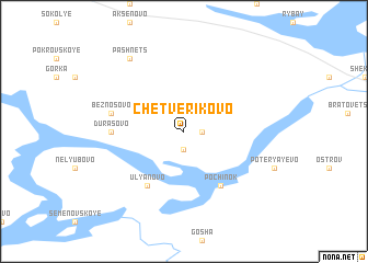 map of Chetverikovo