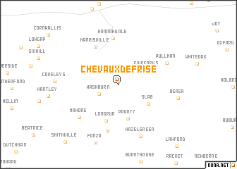 map of Chevaux De Frise